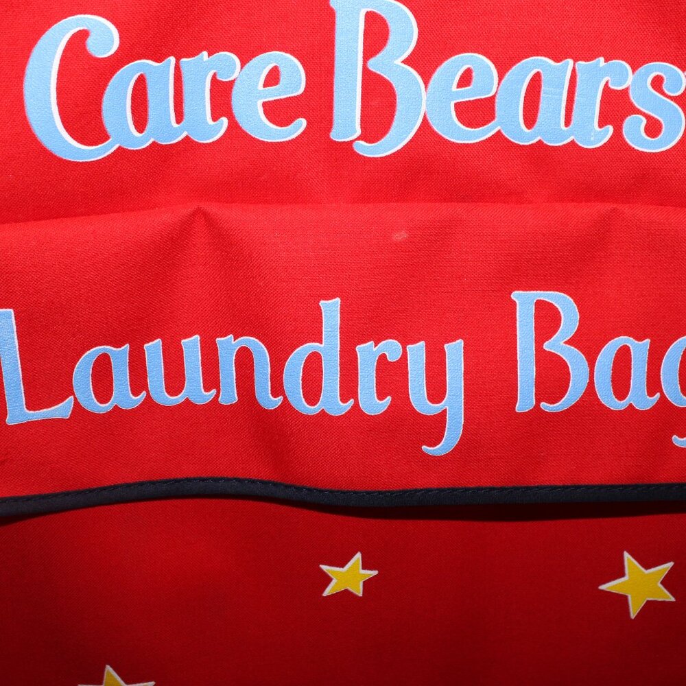 Vintage Care Bears Red Hanging Laundry Bag 1984 American Greetings Hong Kong - Picture 5 of 7